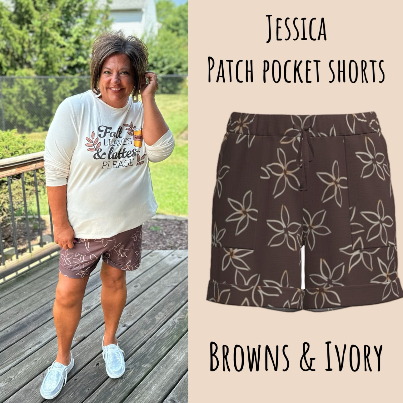 Jessica - brown floral