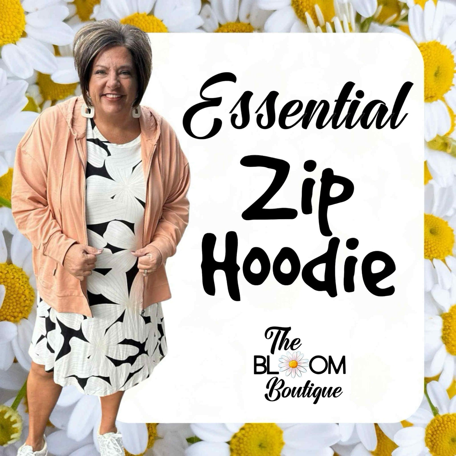 Essential zip up hoodie