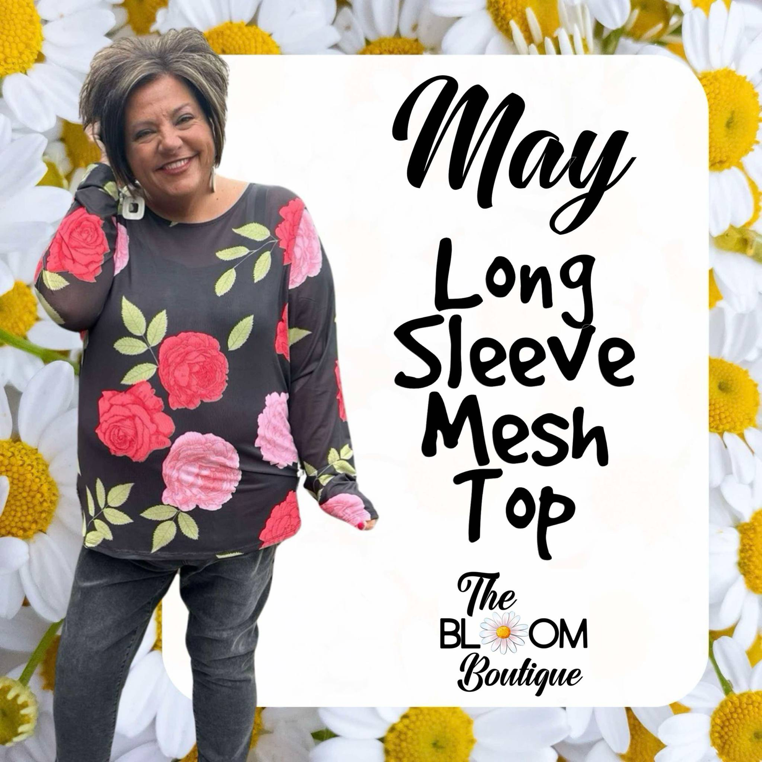 May Long sleeve mesh top
