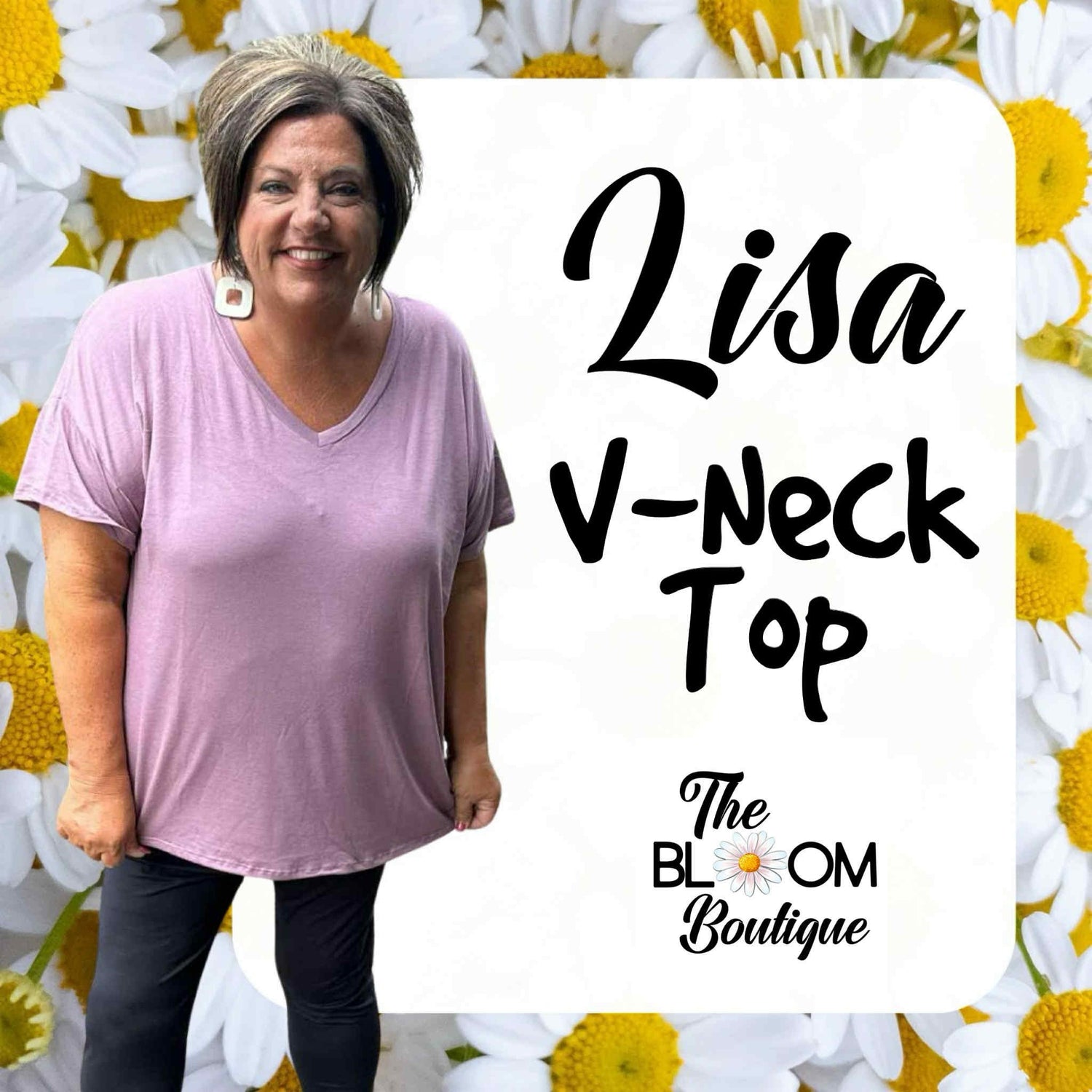 Lisa v neck top