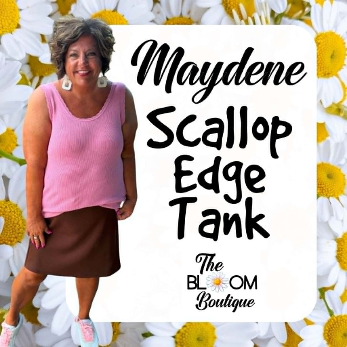 Maydene scalloped edge tank