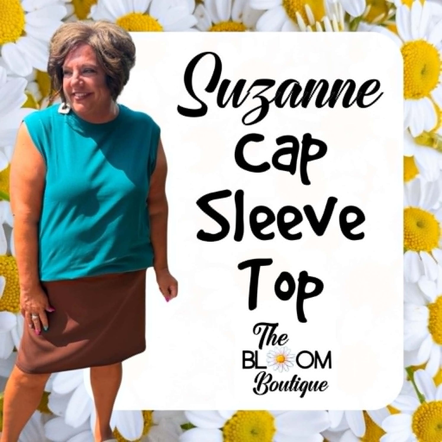 Suzanne cap sleeve top