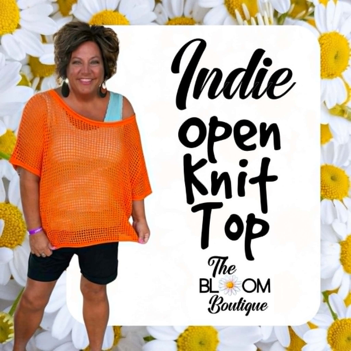 indie open knit top