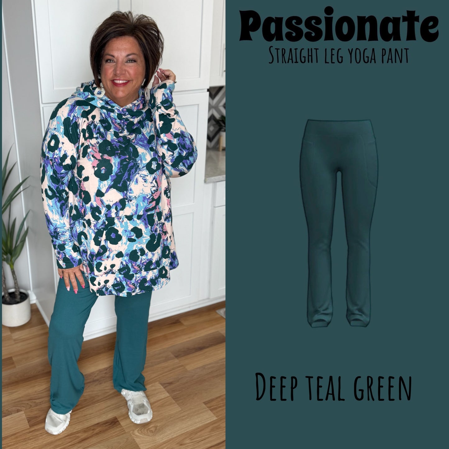 Passionate -deep teal green