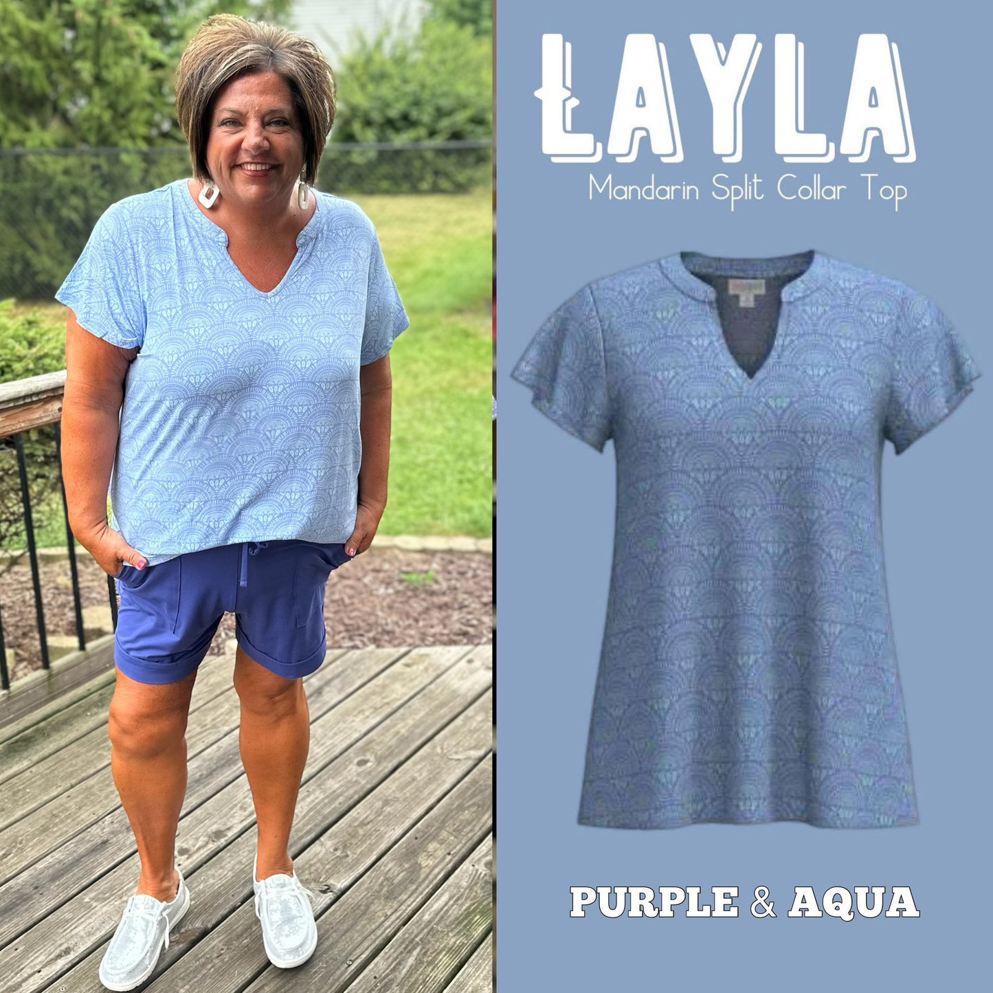 Layla - teal/purple