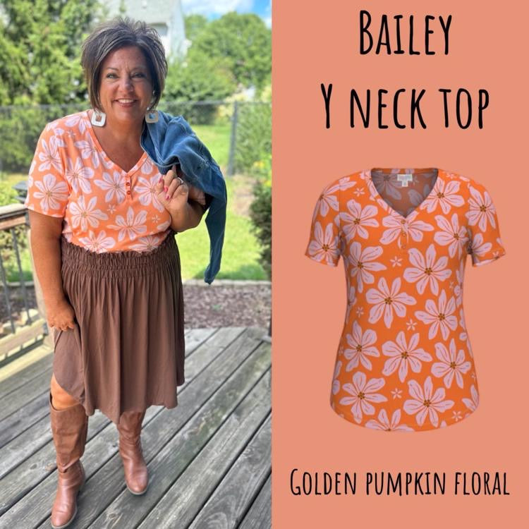 Bailey -golden pumpkin floral