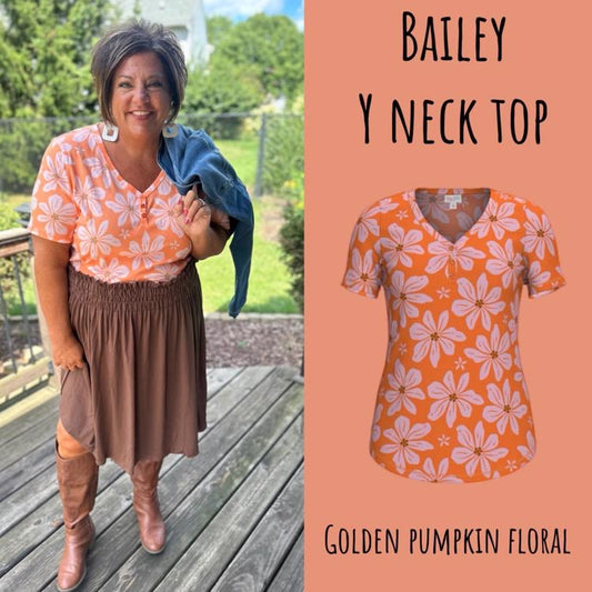 Bailey -golden pumpkin floral
